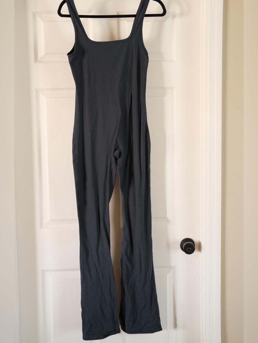Gray Scoop-Neck Jumpsuit for Women